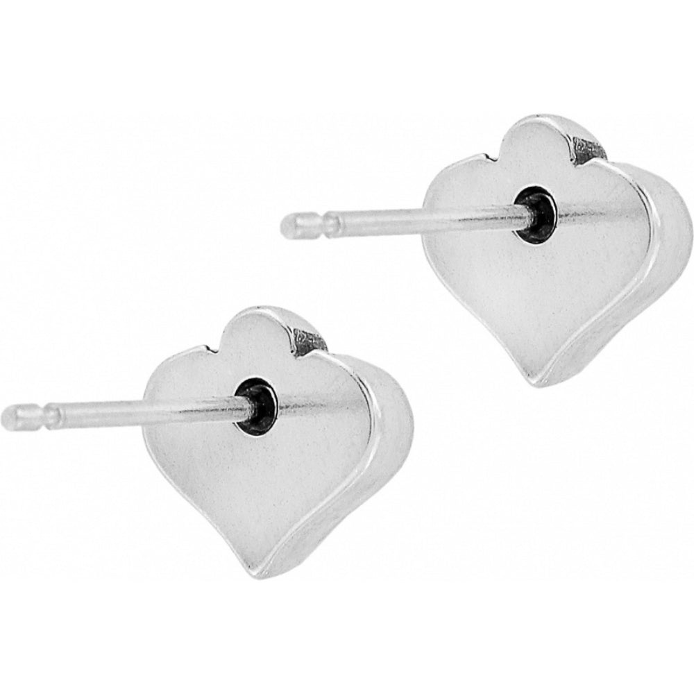 Brighton Alcazar Heart Mini Post Earrings - Sterling Silver Dainty Stud Earrings for Women, Valentine's Day Gift for Her | Perfect for Date Night, Anniversary & Everyday Wear