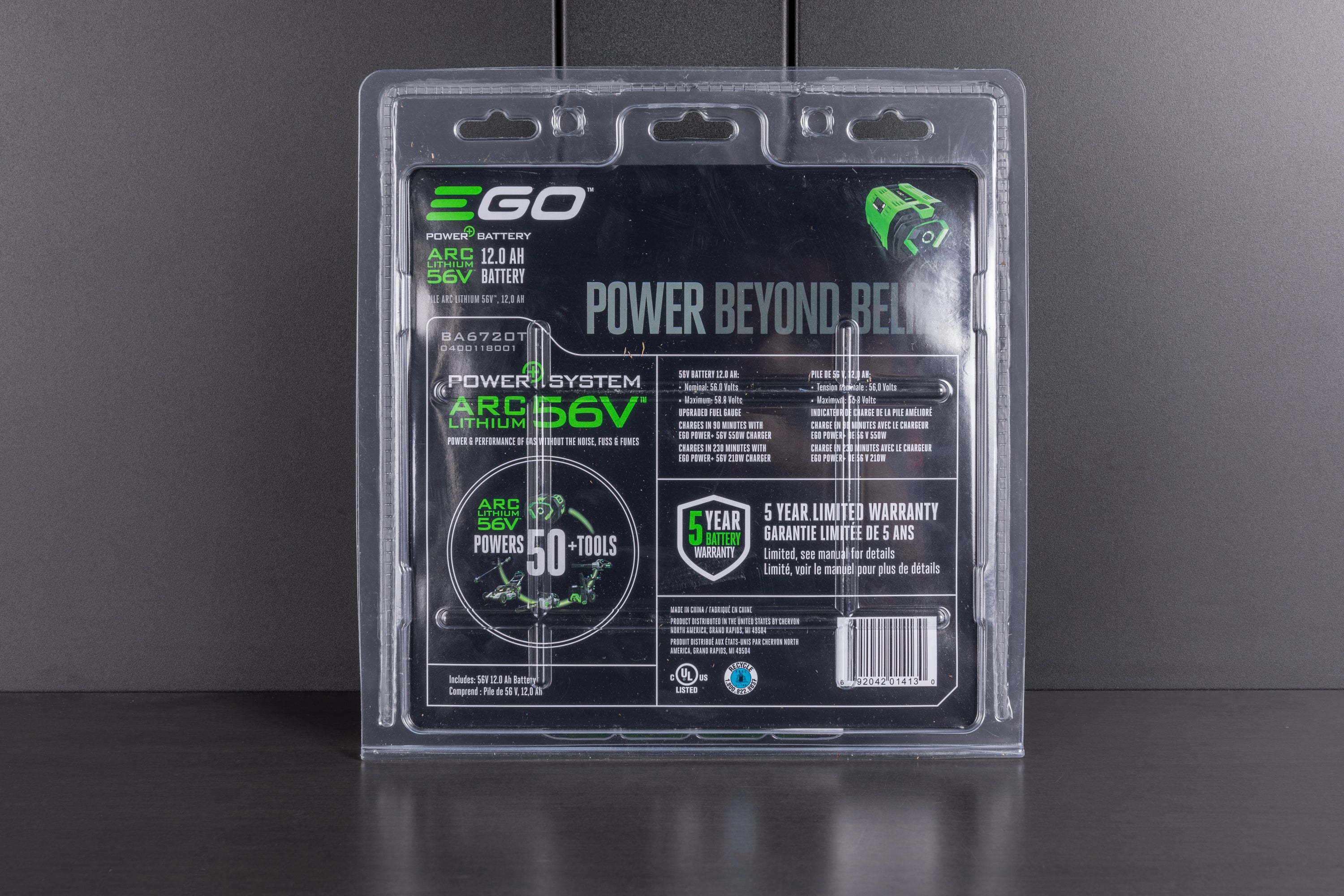EGO Power Plus 56V Lithium-Ion Battery - High Capacity Replacement for Lawn Mowers & Outdoor Tools - Perfect for Landscaping & Yard Work