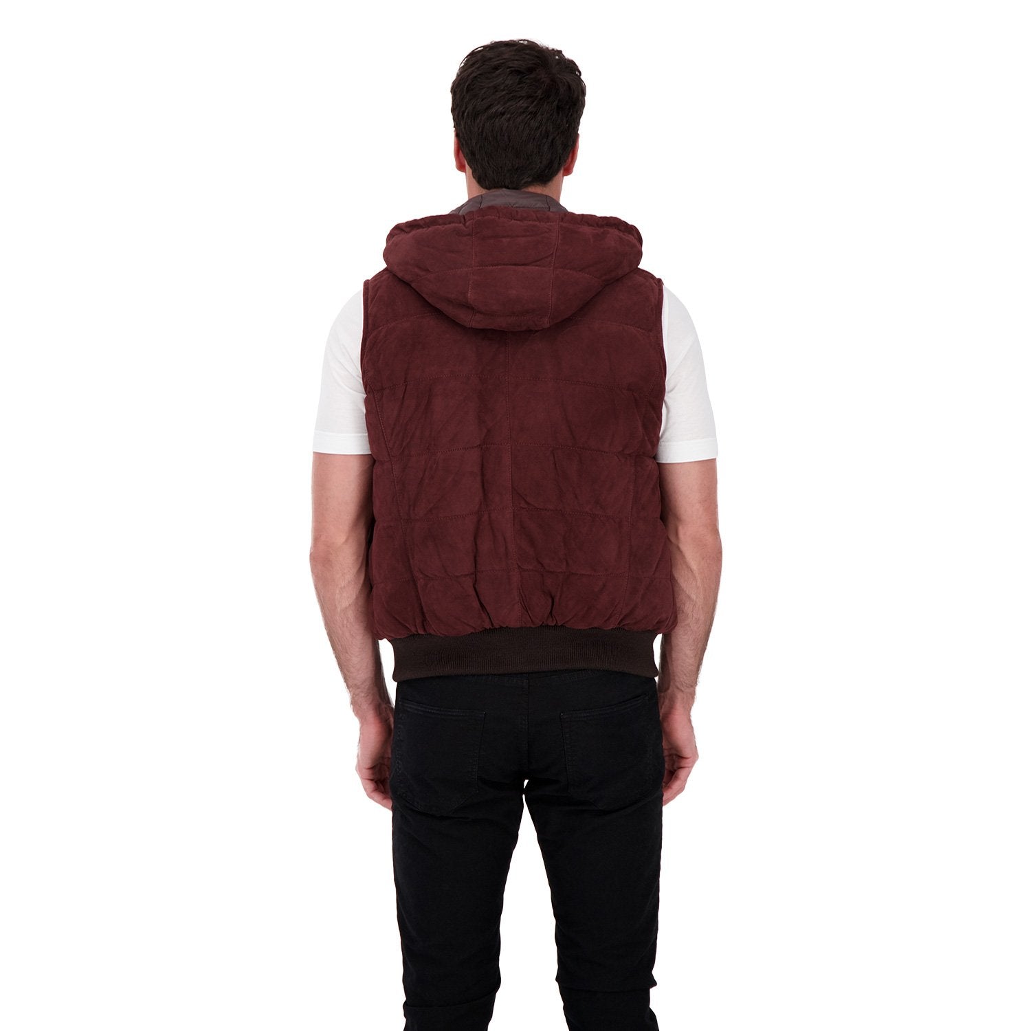 Barba Napoli Burgundy Men's Skate Vest - Stylish & Comfortable for Skateboarding & Urban Fashion