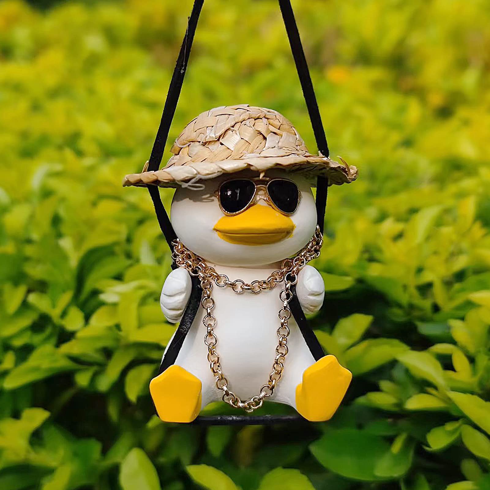 Cute Swinging Duck Car Hanging Ornament - Fun Car Accessories for Mirror Decoration | Perfect for Road Trips, Gifts & Vehicle Interior Decor