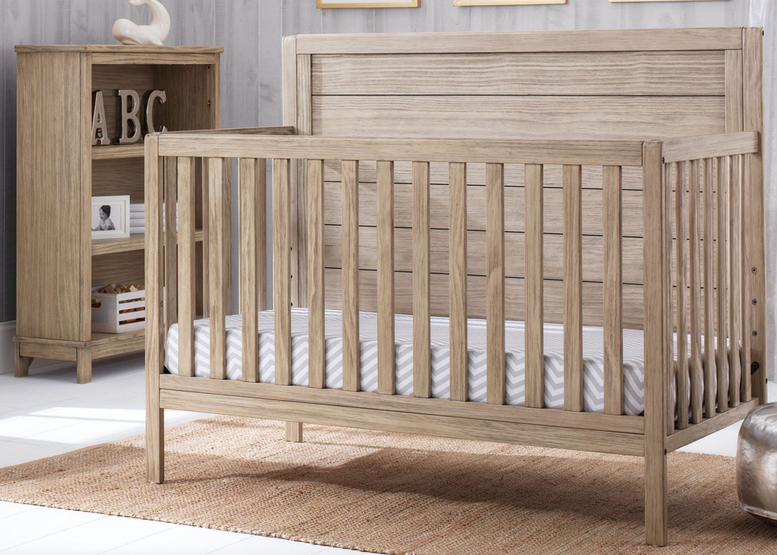 Cambridge 4-in-1 Convertible Baby Crib - White Nursery Furniture for Newborn to Toddler Bed | Perfect for Modern Nursery, Bedroom & Daycare Use