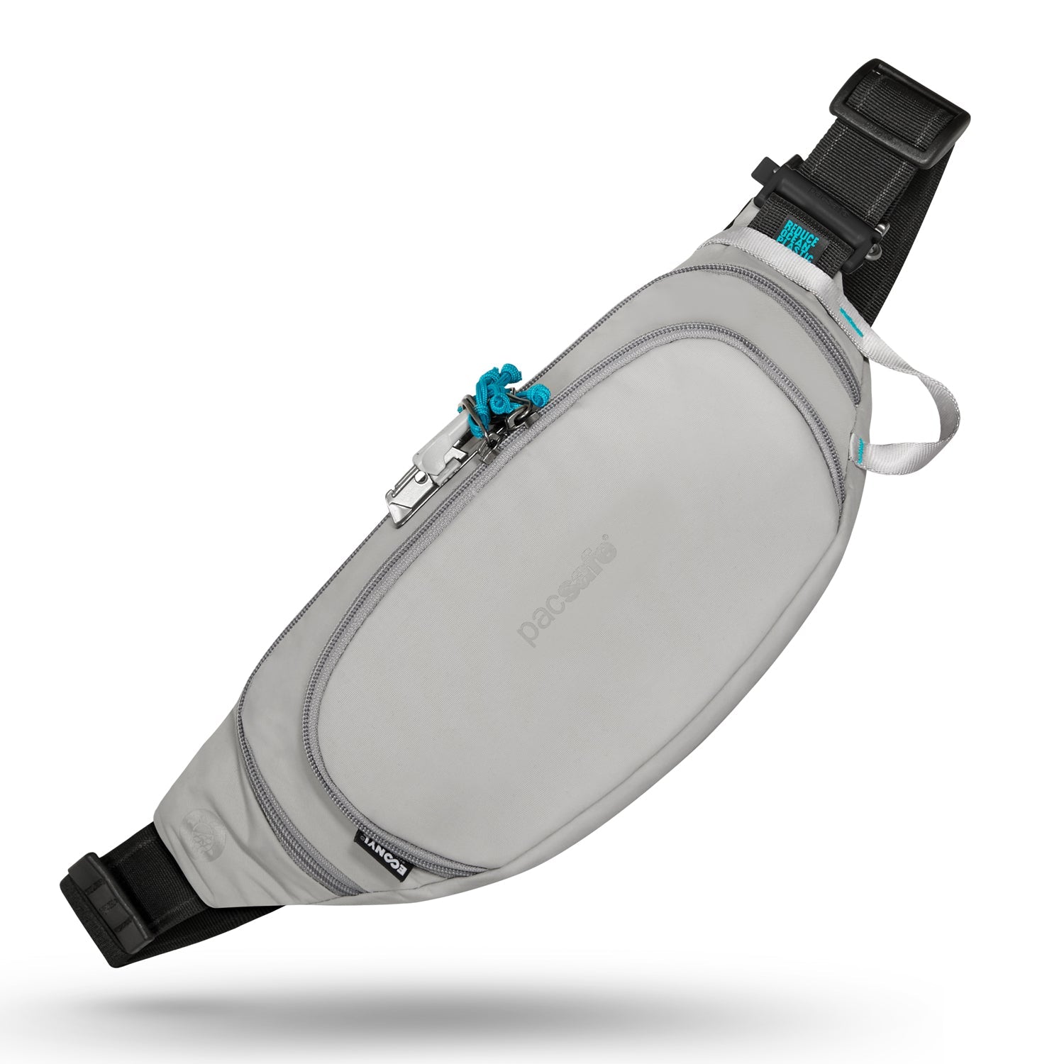 Pacsafe Eco Anti-Theft Waist Pack - Secure Travel Money Belt for Men & Women - RFID Blocking, Water-Resistant - Perfect for Hiking, Commuting & International Travel