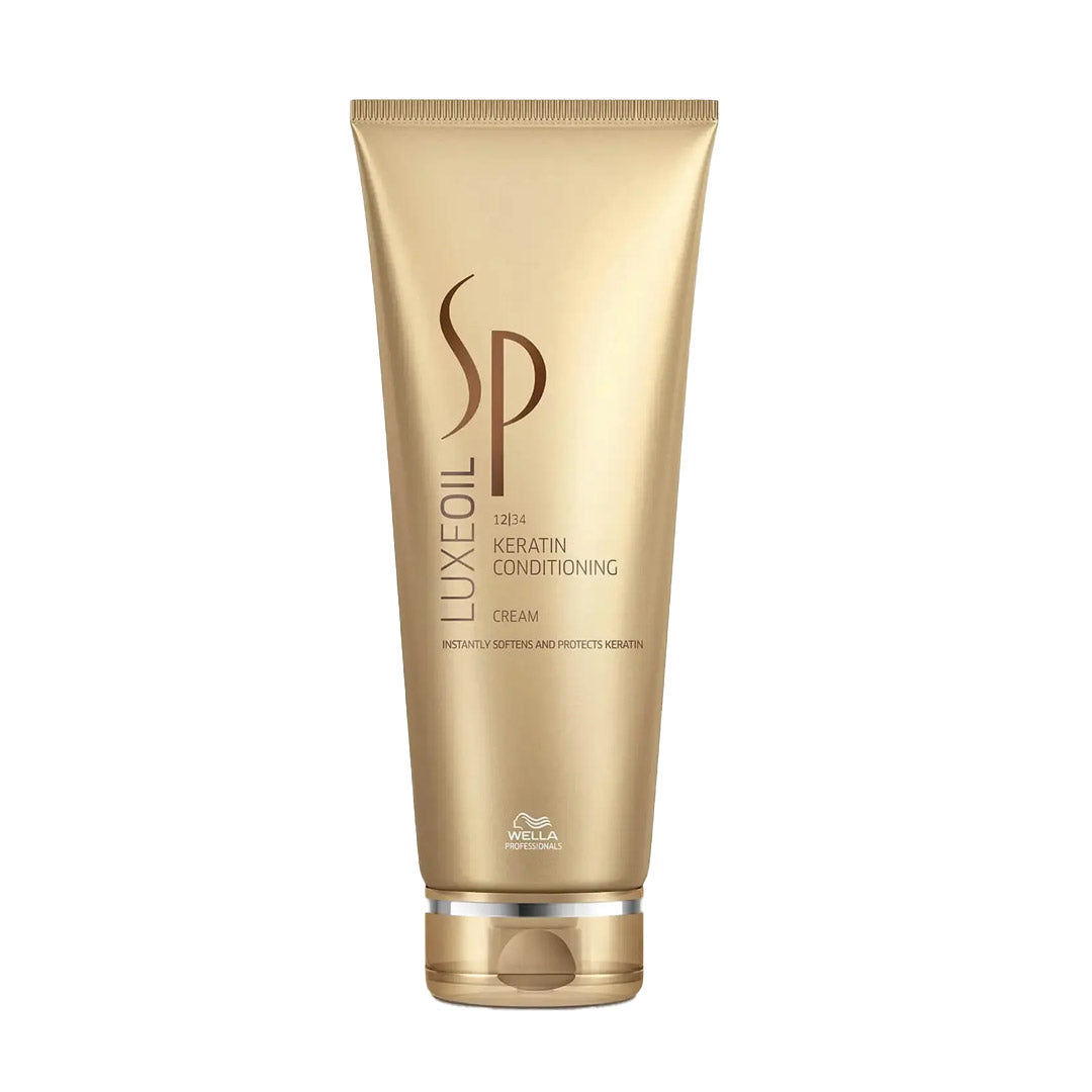 Wella SP Luxeoil Keratin Conditioning Cream 200ml - Deep Hair Treatment for Damaged & Dry Hair - Salon-Quality Repair for Smooth, Shiny Locks - Perfect for Daily Use & Professional Styling