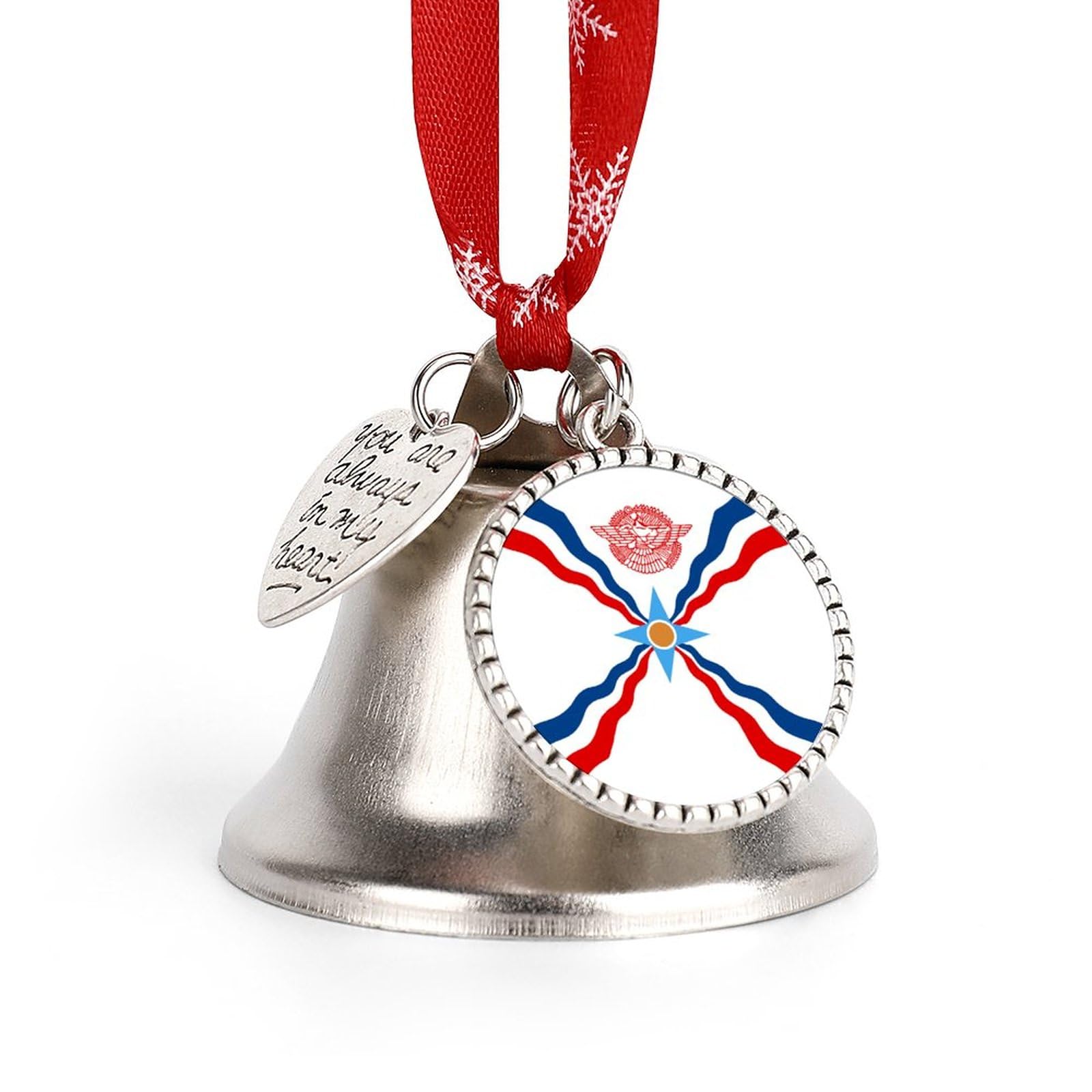 Handmade Assyrian Flag Wind Chime - DIY Outdoor Hanging Decor for Garden, Yard, Patio | Perfect Housewarming Gift & Home Decoration | Creates Soothing Sounds for Relaxation