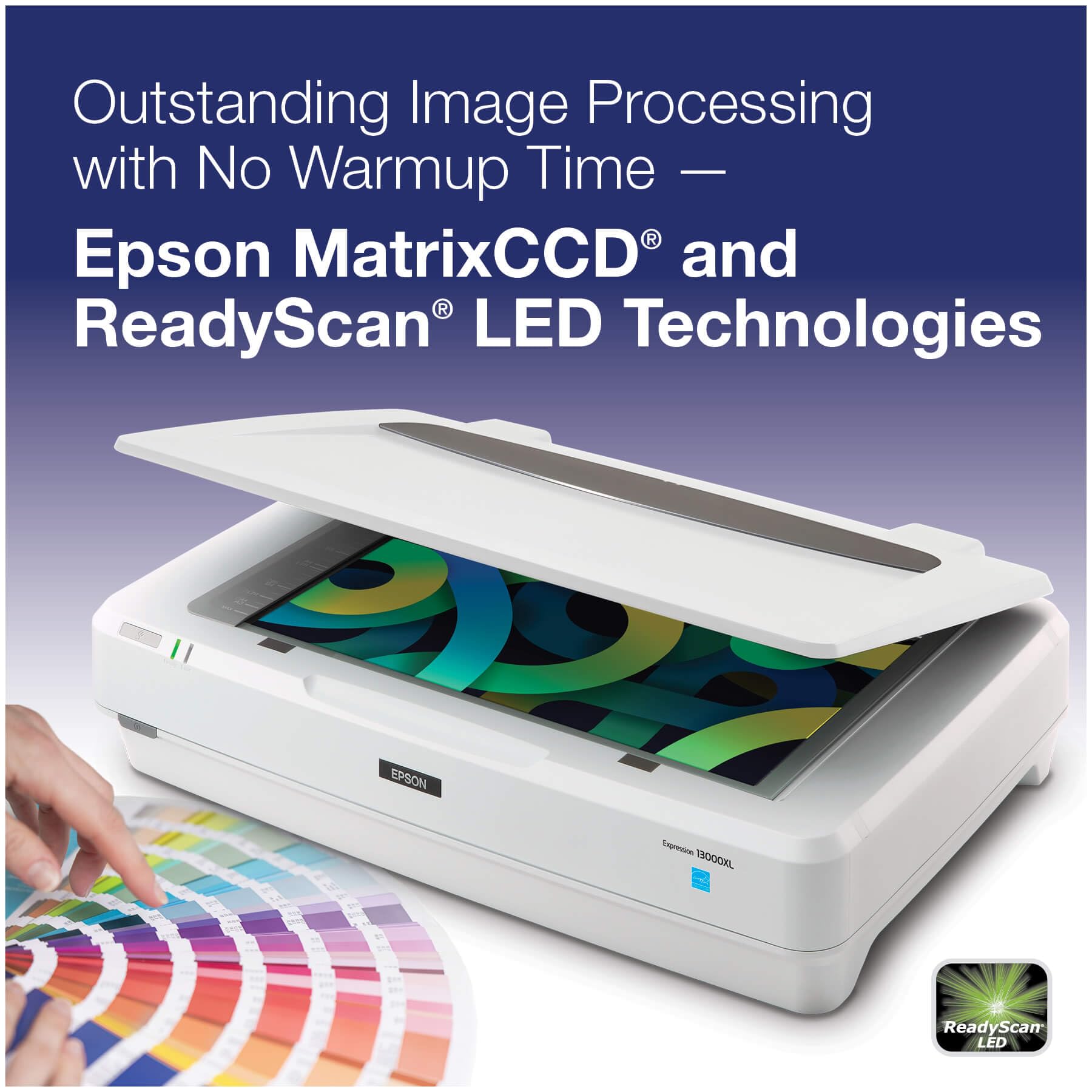 Epson Expression 13000XL High-Resolution Flatbed Scanner for Archival Photos & Graphics | Perfect for Professional Photography, Document Digitizing & Graphic Design