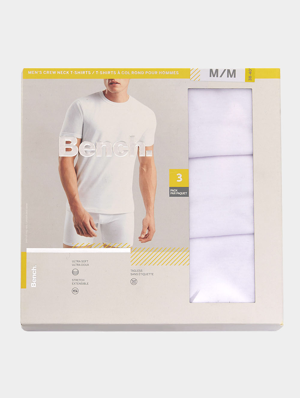 Premium 3-Pack Cotton T-Shirts for Men - Soft Comfortable Crew Neck Tees - Perfect for Casual Wear, Gym, and Everyday Outfits