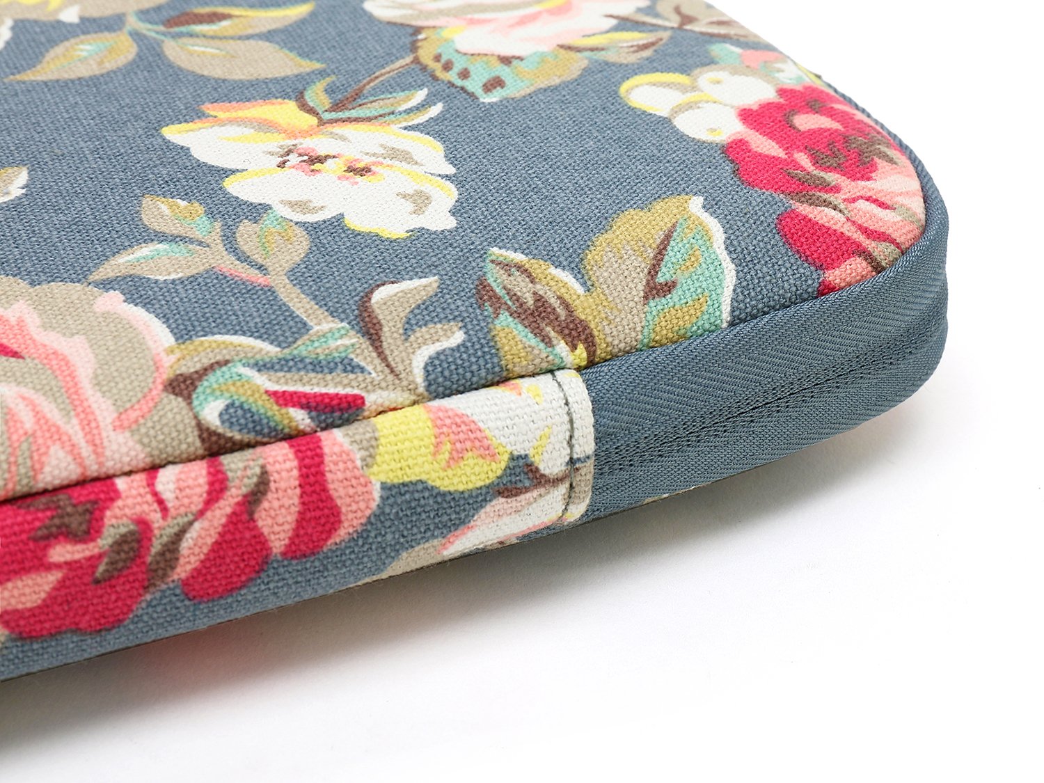 Kayond Water-Resistant Canvas 15.6 Inch Laptop Sleeve - Blue Water Hyacinth Design for Office, School & Travel