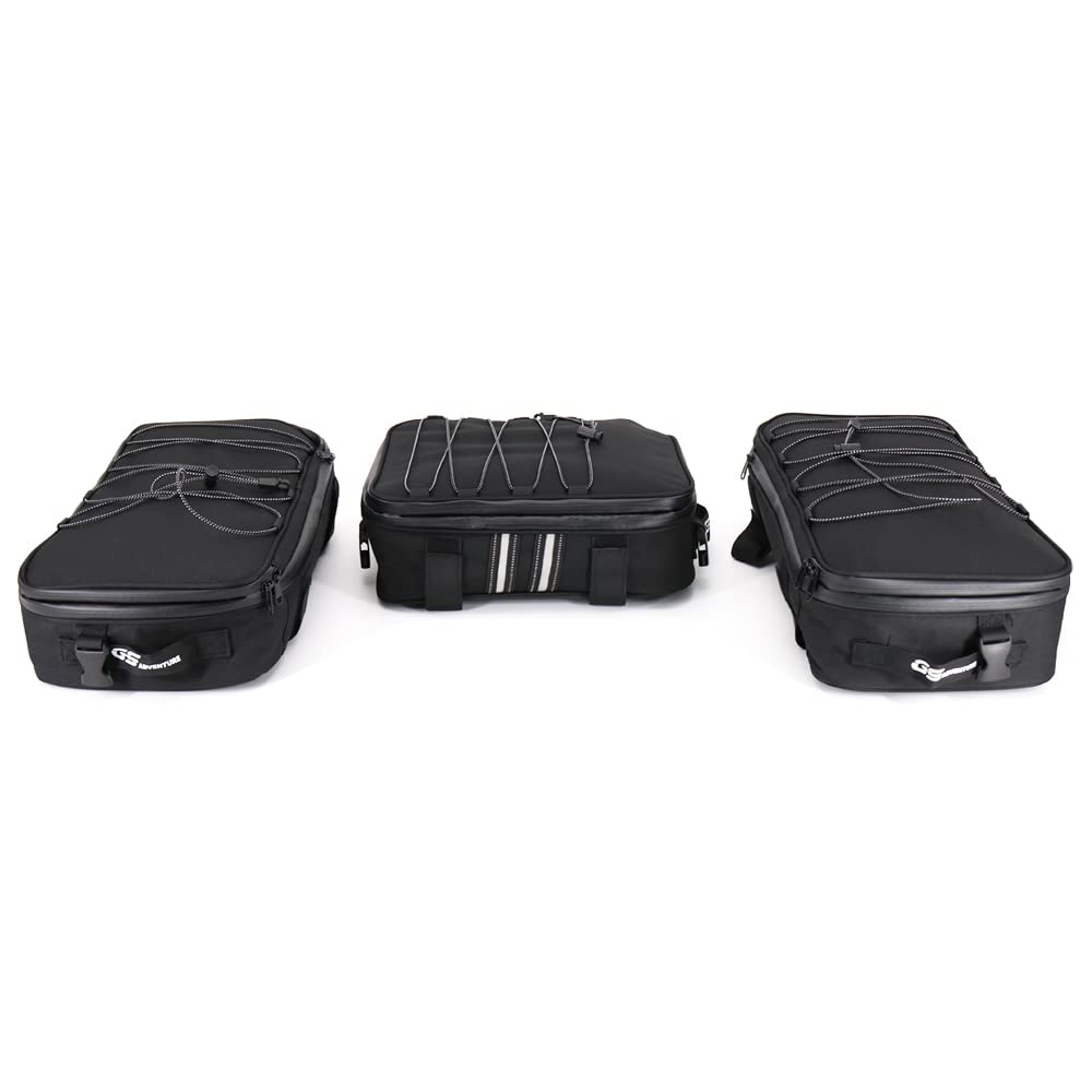 Waterproof Motorcycle Top Case Luggage Set for BMW F800, 850GS, R1150GS, R1200, 1250RT, S1000XR, K1600B, K1600GT/L, G310GS, F900R - 3-Piece Durable Storage Bags for Adventure Touring & Long-Distance Rides