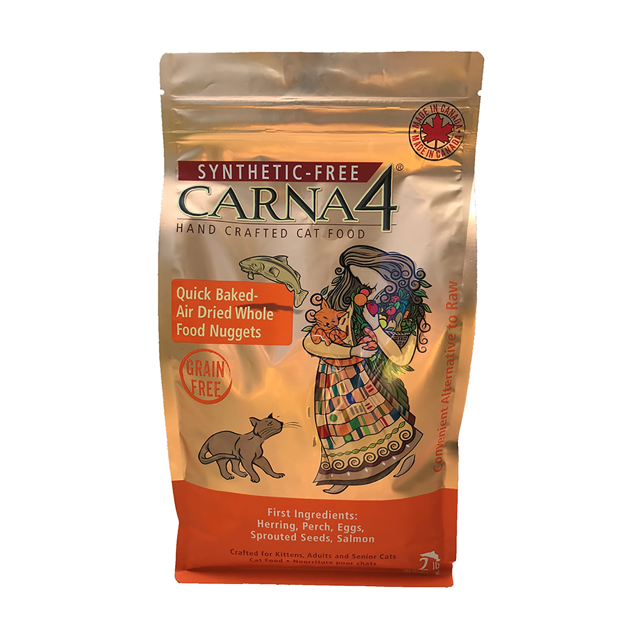 Carna4 All Life Stages Fish Dry Cat Food - Premium Natural Cat Food for Kittens, Adults & Seniors - Ideal for Indoor & Outdoor Cats - Supports Healthy Digestion & Shiny Coat