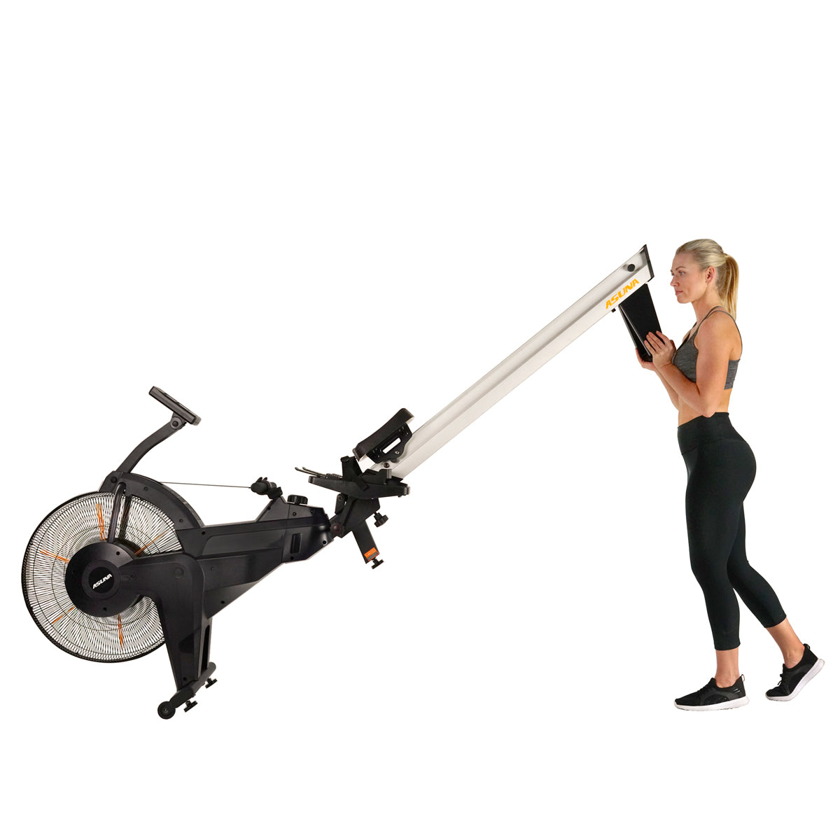 Ventus Air Magnetic Rower - Quiet Home Rowing Machine with 16 Resistance Levels, LCD Display & Space-Saving Design - Perfect for Home Gym, Cardio Workout & Full-Body Exercise
