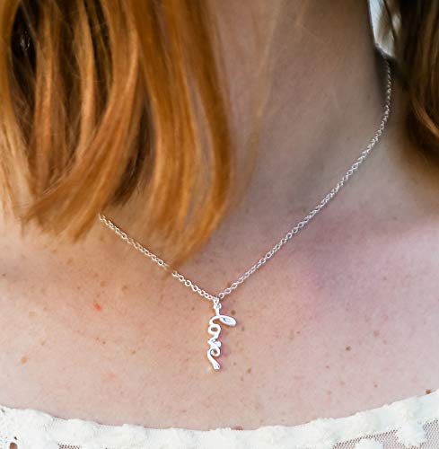 Lucky Feather Sterling Silver Necklace for Bride with Crystal Accent Stone & Adjustable Chain - Perfect for Weddings, Engagements & Special Occasions