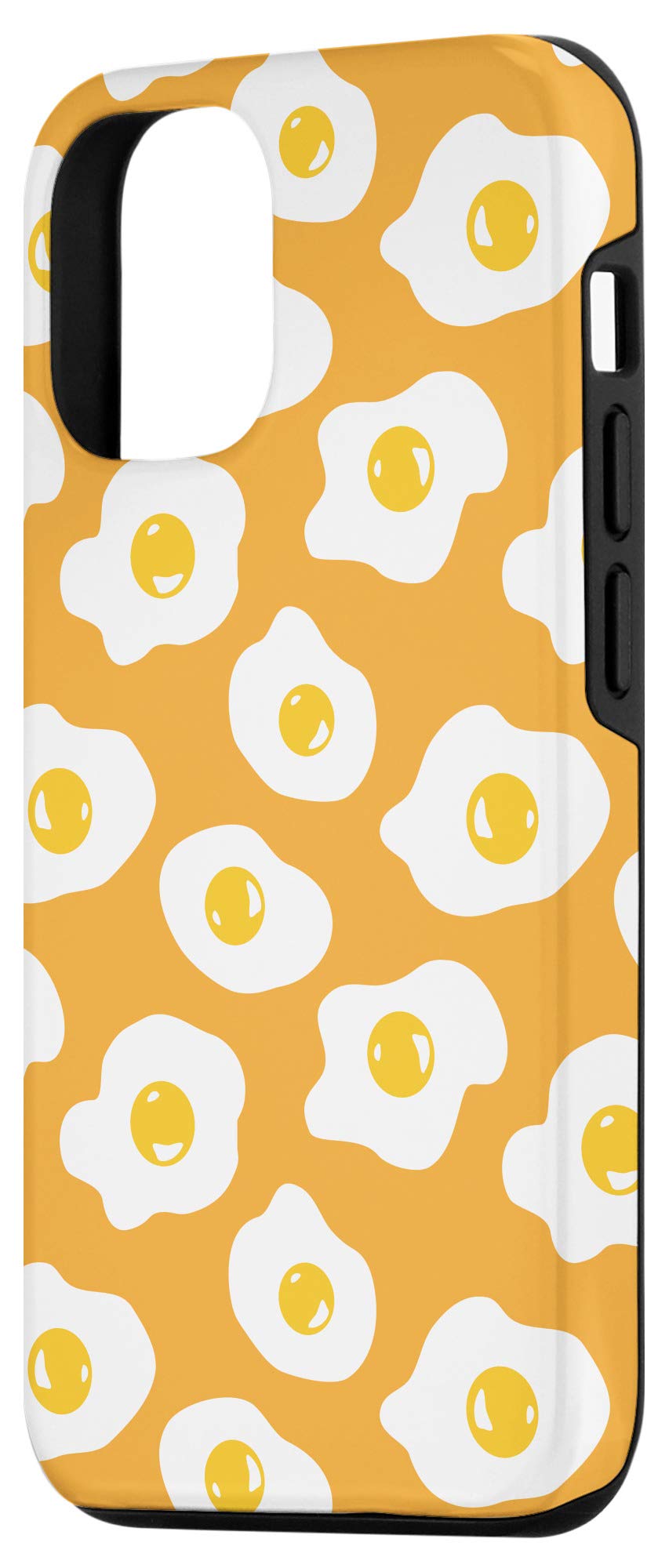 iPhone 12/12 Pro Case with Fried Egg Yolk Chicken Food Design - Cute Kitchen-Themed Protective Cover for Cooking Enthusiasts & Gift Giving