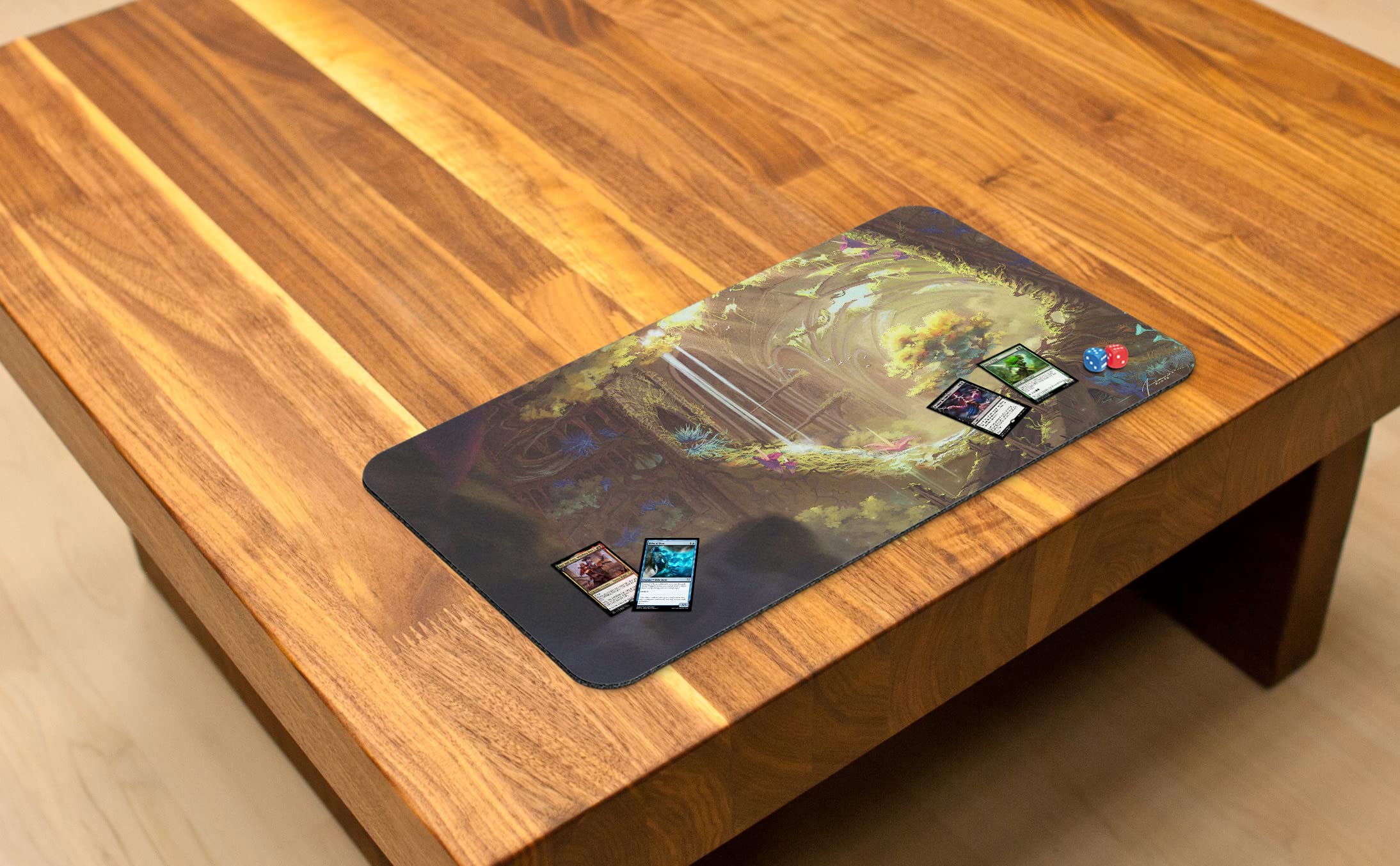 Life from The Loam Stitched MTG Playmat by Asur Misoa - Premium Magic The Gathering Playmat for MTG, YuGiOh & TCG Games - Original Fantasy Art Gaming Mat - Perfect for Tournaments, Game Nights & Collectors