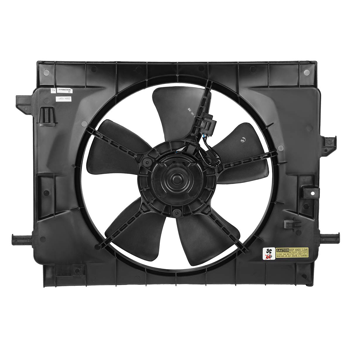 DNA MOTORING OEM-RF-0168 Black Radiator Cooling Fan Assembly - Direct Replacement for 06-11 Chevy HHR 2.2L 2.4L - Improved Cooling Efficiency - Perfect for Engine Overheating Prevention & Summer Driving