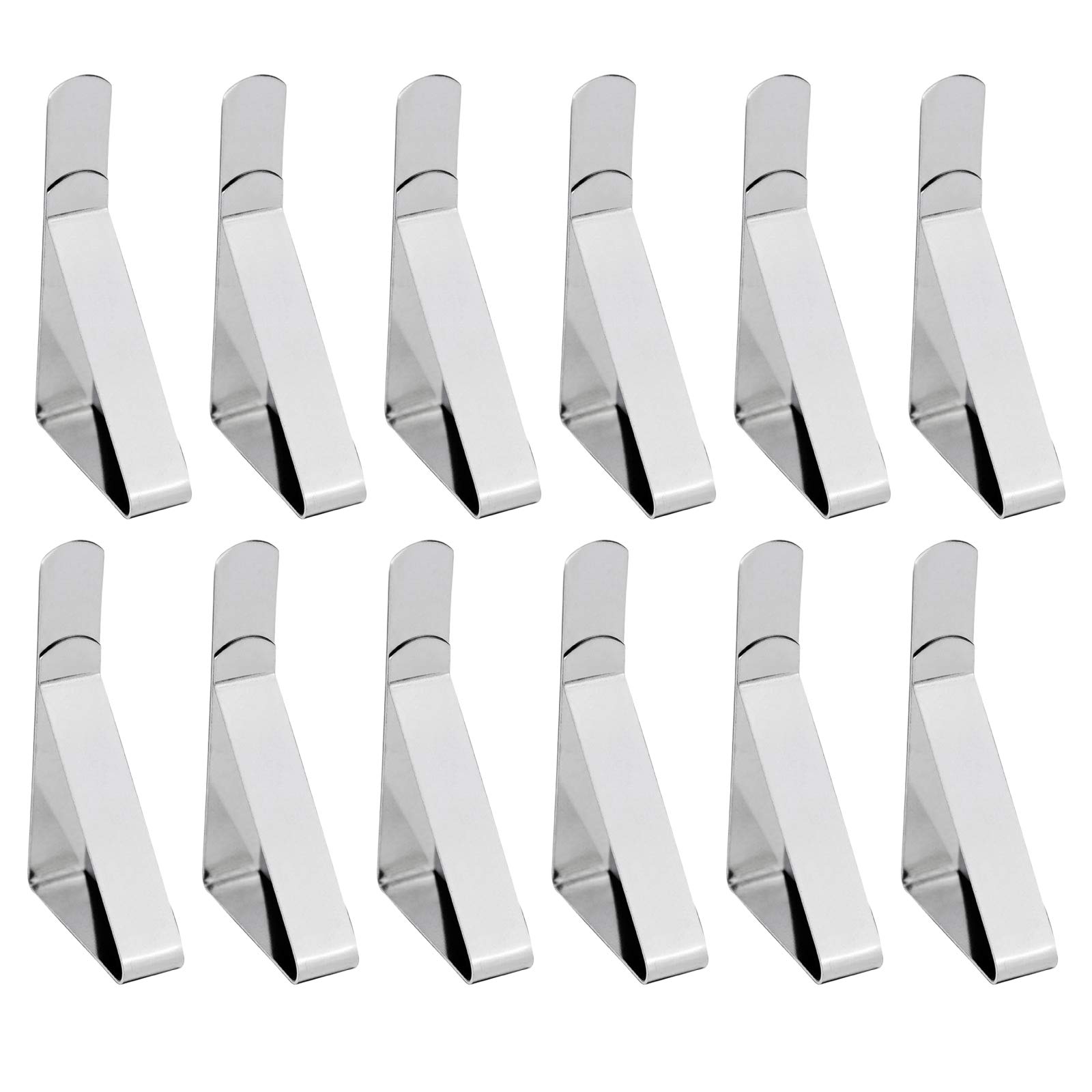 MERIGLARE 12-Pack Waterproof Picnic Tablecloth Clips - Heavy Duty Outdoor Table Cover Clamps for Camping, BBQ, Beach & Picnic Parties