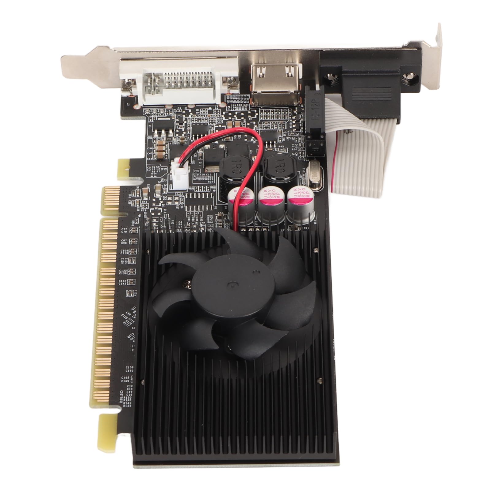 Tosuny GT210 1GB DDR3 64bit Gaming Graphics Card with Cooling Fan - 589MHz/1000MHz, DirectX 10.1 Support, DVI & VGA Output - Ideal for Office Work, Casual Gaming & Home Theater PCs