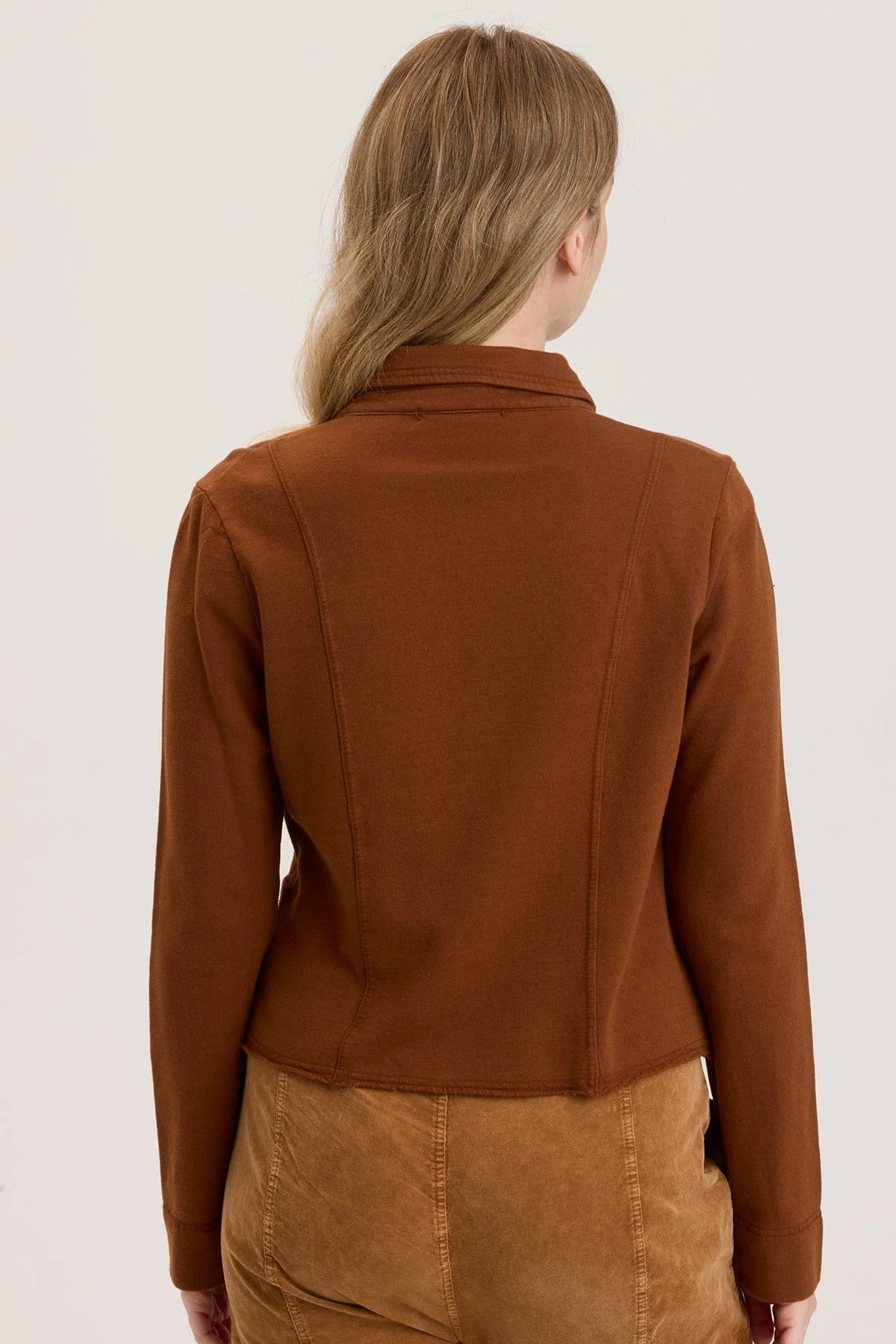 Damia Women's Russet Pigment Blazer - Elegant Office & Business Casual Jacket for Professional Women - Perfect for Work, Meetings, and Formal Events