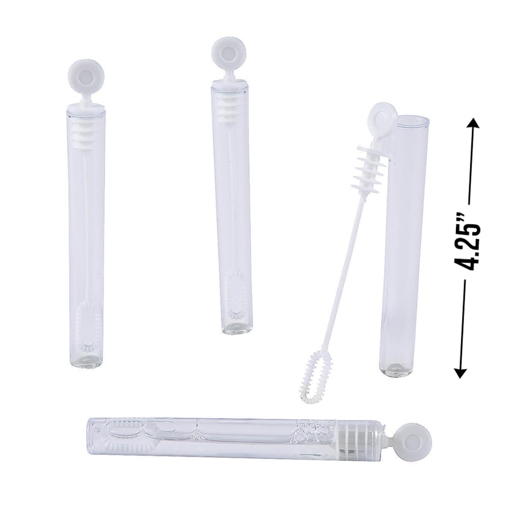 24-Piece Clear Bubble Tubes - Sensory Toys for Kids - Perfect for Birthday Parties, Classroom Activities & Stress Relief Play