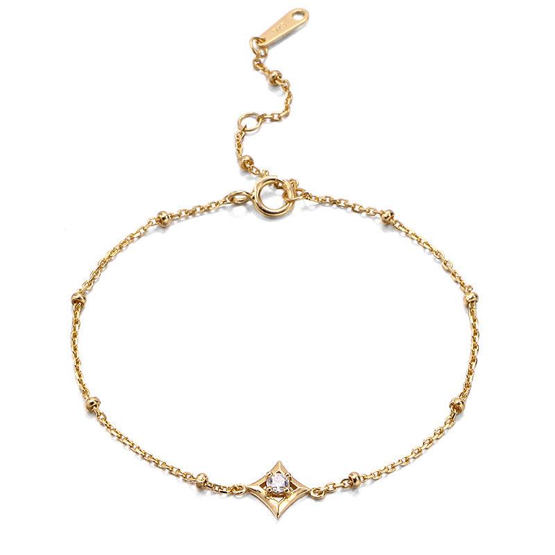 Elegant Diamond Bead Chain Bracelet for Women - Perfect for Parties, Weddings & Everyday Wear