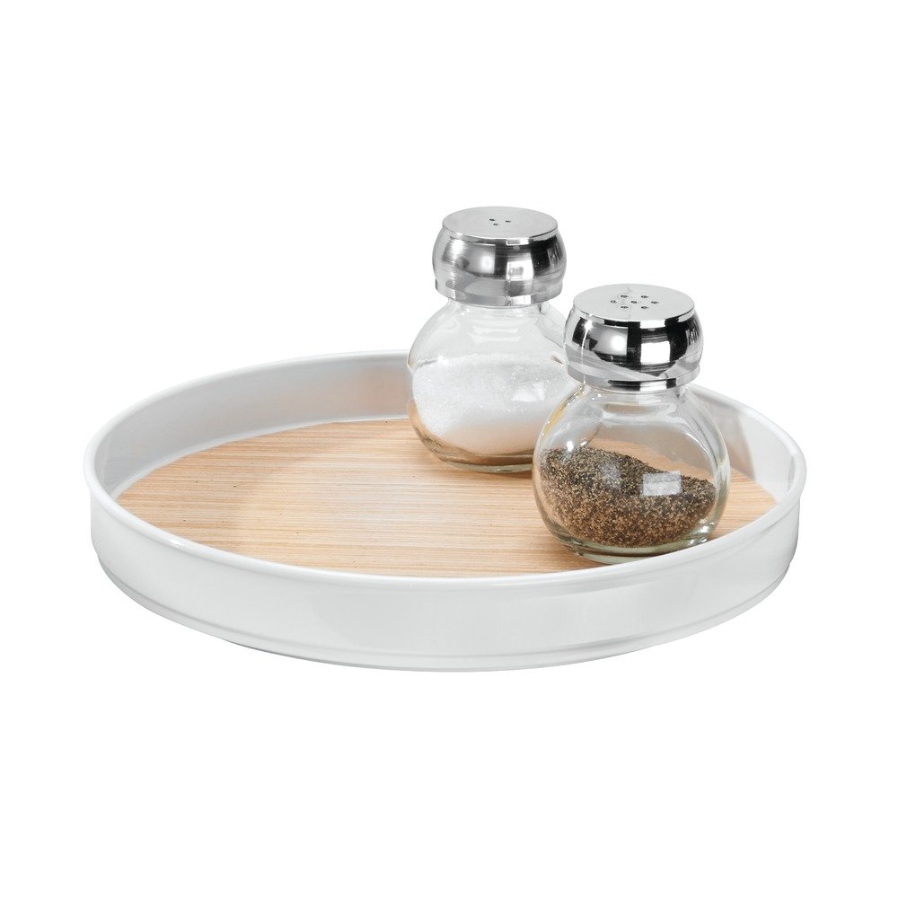 InterDesign RealWood Lazy Susan Turntable Spice Organizer - 12