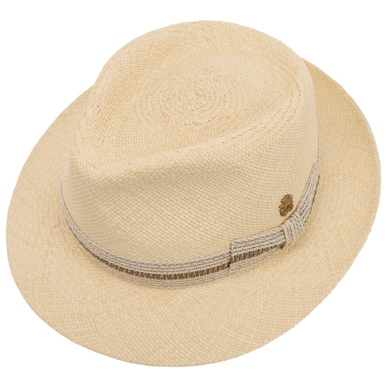 Premium Pablito Panama Hat by Mayser - Handwoven Straw Fedora for Men & Women - Perfect for Beach Vacations, Summer Outfits & Outdoor Events