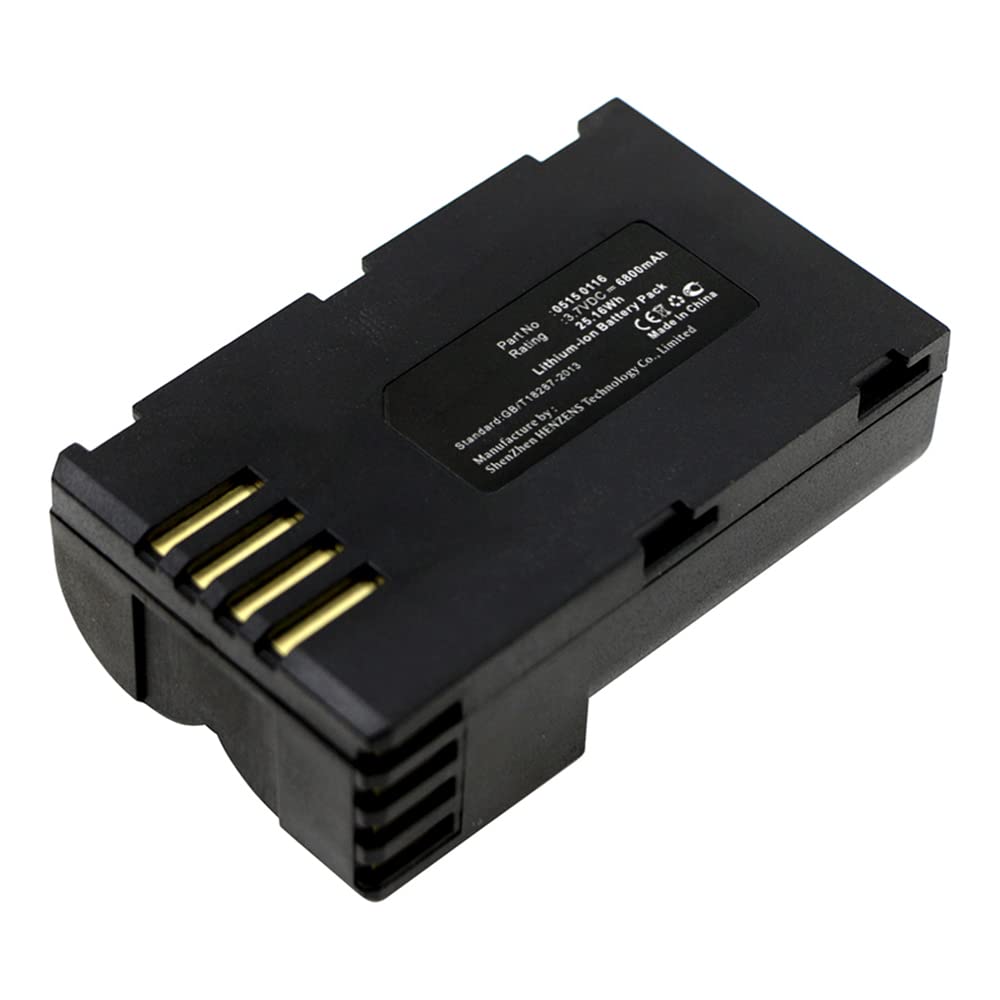 Synergy Digital Equipment Battery - Replacement for Testo 0515 0116 - Li-ion 3.7V 6800mAh High Capacity Battery - Perfect for Industrial Testing Equipment & Measurement Devices