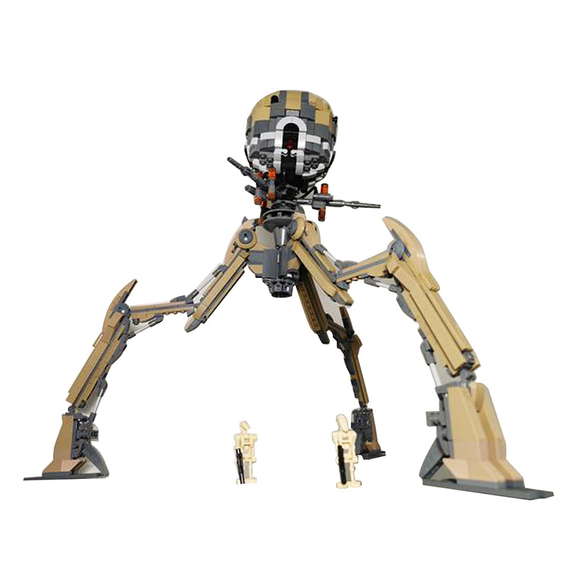 Gobricks 1006 PCS MOC 99809 Octuptarra Magna Tri Droid Building Blocks Set - Perfect for Star Wars Fans & Collectors, Great for Display & Creative Play