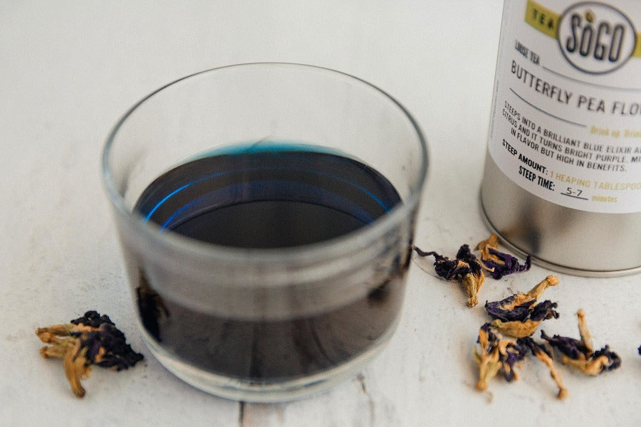 Organic Butterfly Pea Flower Tea - Premium Dried Blue Tea Leaves for Herbal Tea, Detox & Natural Coloring - Perfect for Iced Tea, Baking & DIY Beauty Recipes