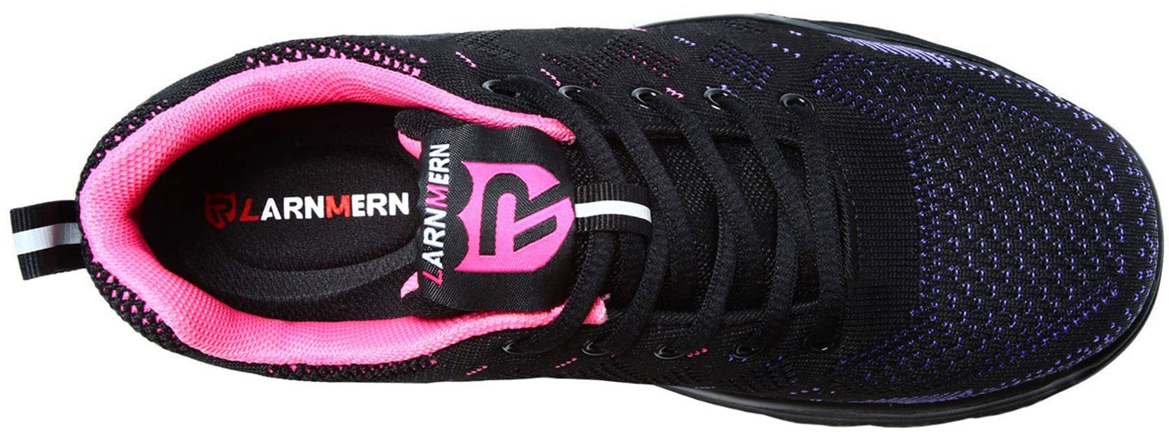 LARNMERN Steel Toe Shoes for Men & Women - Lightweight Safety Work Shoes with Puncture Proof & Breathable Design - Comfortable Sneakers for Construction, Warehouse, and Outdoor Work