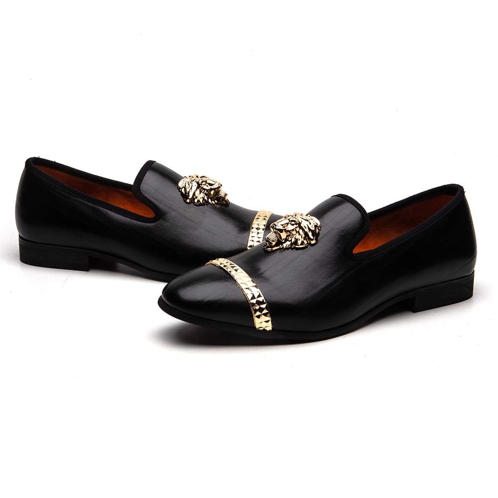 Luxury Meijiana Men's Loafers - Premium Wedding Dress Shoes & Formal Party Shoes for Men - Perfect for Weddings, Proms, and Black Tie Events