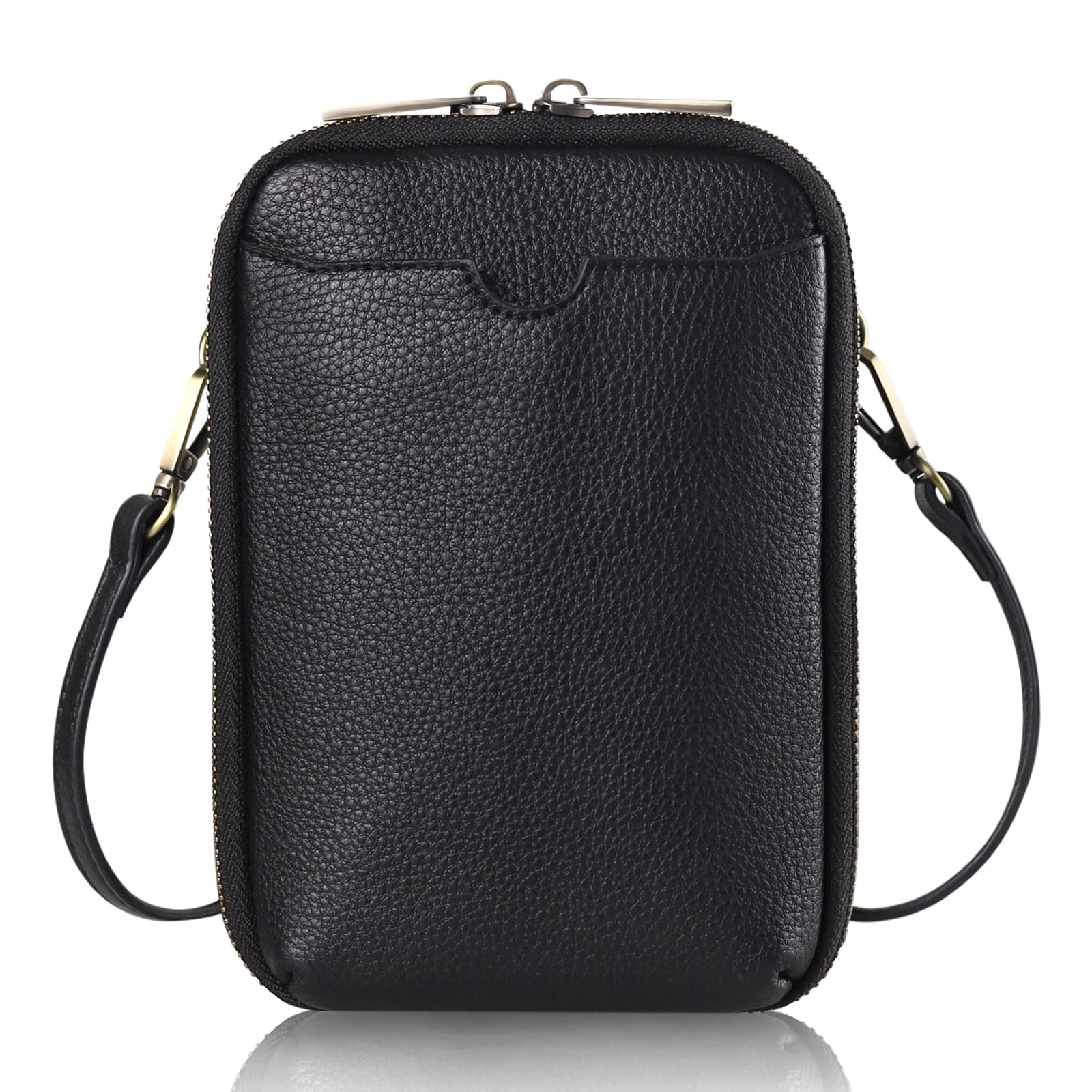 Premium KITATU Women's RFID Blocking Crossbody Phone Purse - Genuine Leather Small Wallet Bag for iPhone, Credit Cards & Essentials - Perfect for Travel, Shopping & Daily Use