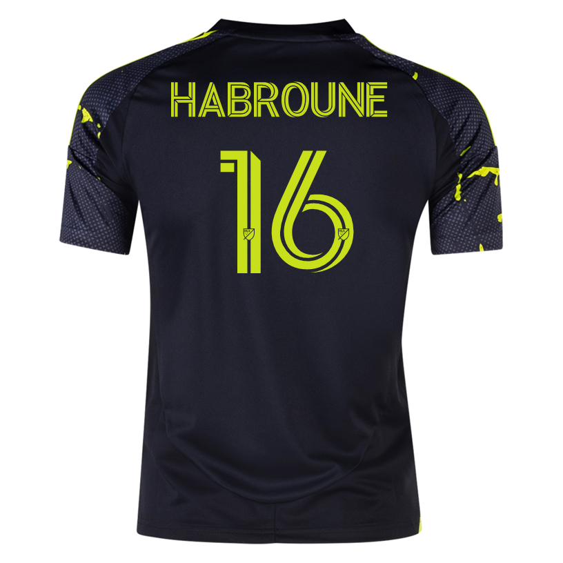 Adidas Columbus Crew Taha Habroune Away Soccer Jersey 25/26 (Black/Yellow) - Authentic MLS Fan Gear for Game Day & Sports Enthusiasts