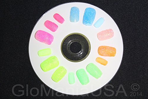 Glow in The Dark Nail Art Kit - GID Powder, Stars & Moons Decoration Set for DIY Nail Designs | Perfect for Halloween, Rave Parties & Nighttime Manicures