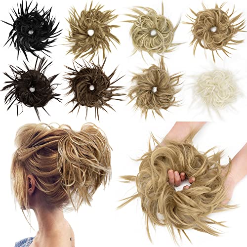 KOODER Messy Bun Hair Piece for Women - Human Hair Ponytail Extension & Updo Accessory (1PCS) - Perfect for Casual, Work, and Special Occasions