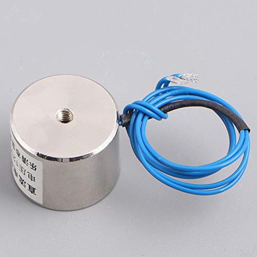 12V DC Suction Electric Lift Magnet - Heavy Duty Electromagnet for Industrial Lifting, Holding & Automation - Perfect for Metal Handling, Scrap Sorting & Machinery Applications