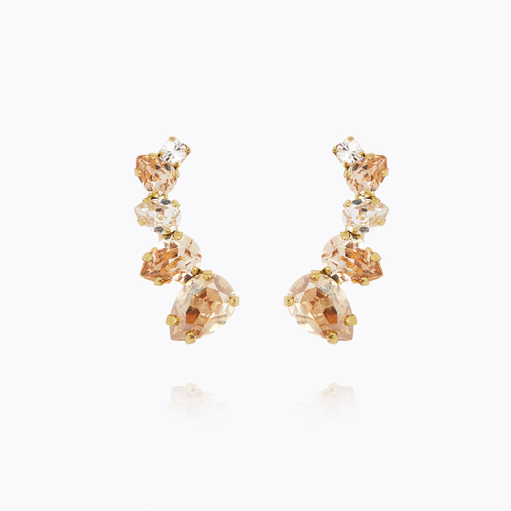 Julie Elegant Golden Earrings for Women - Perfect for Parties, Weddings & Everyday Wear