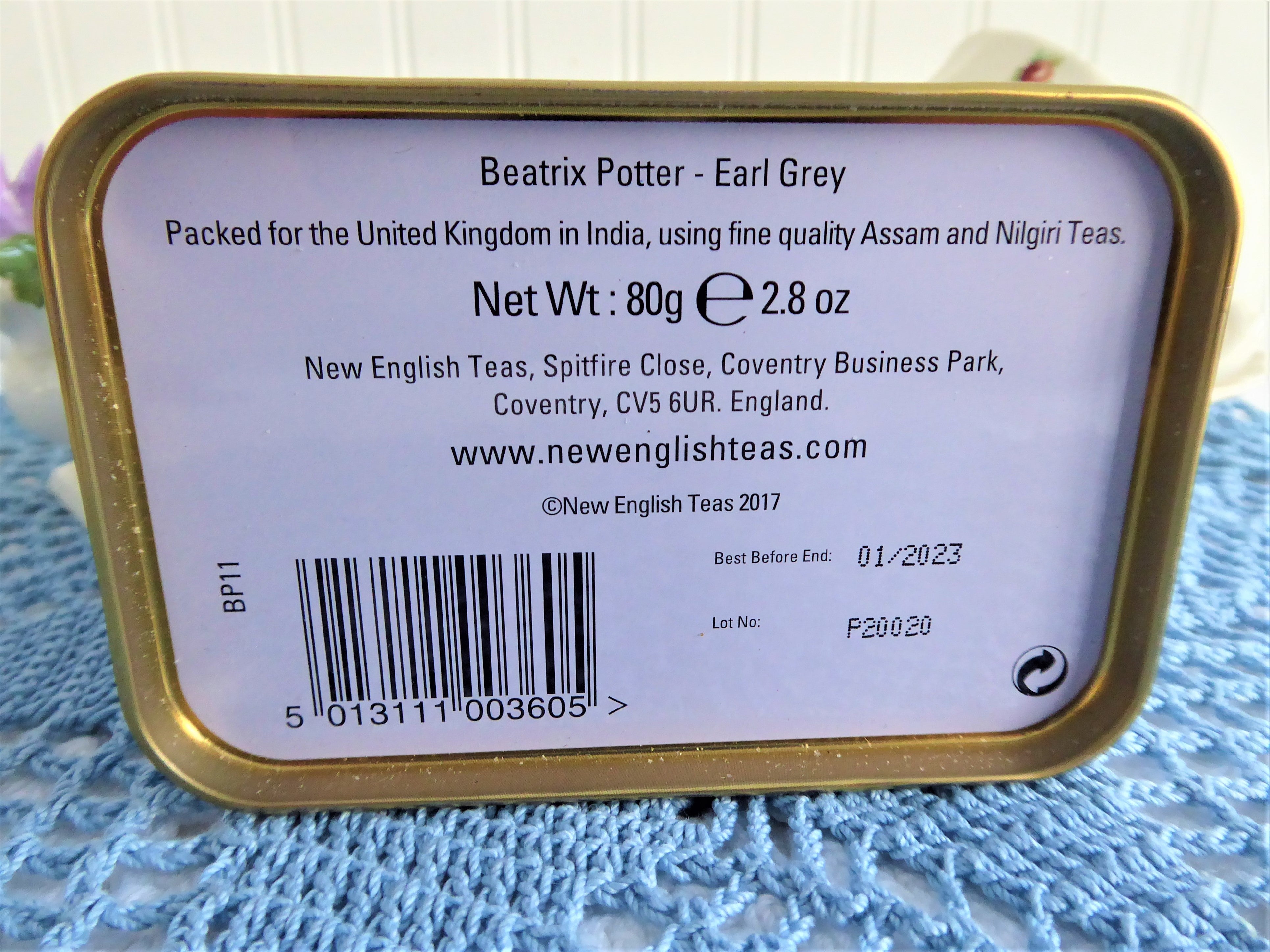 Beatrix Potter Peter Rabbit Empty Tea Tin Canister - Jemima Puddle Duck & Squirrel Nutkin Collectible Tea Storage - Perfect for Loose Leaf Tea, Kitchen Decor, and Gift Giving