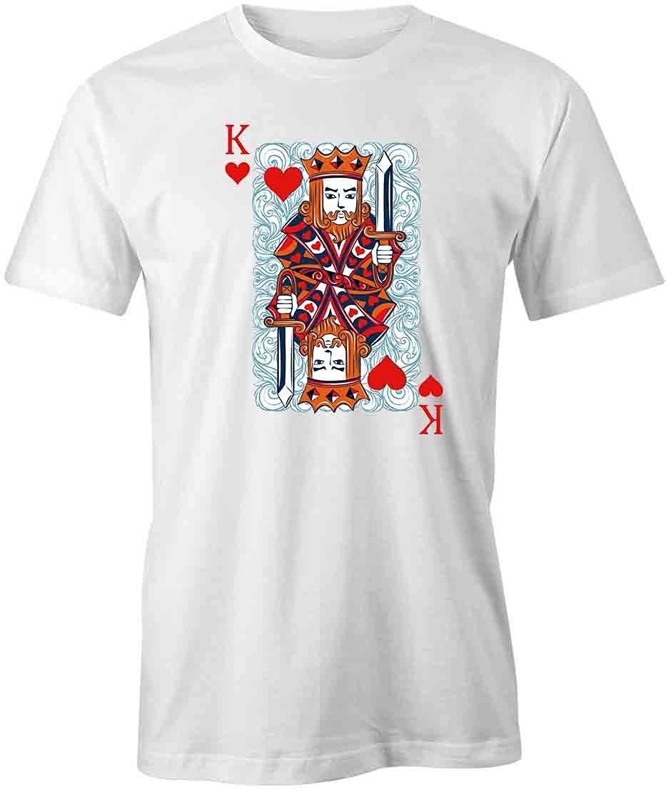 King Graphic T-Shirt for Men | Premium Cotton Printed Tee in White | Casual Wear, Street Style, Everyday Outfit
