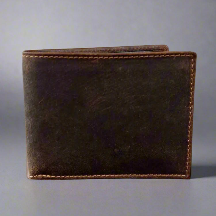 Premium MET Men's Genuine Leather Wallet with RFID Protection & Coin Pocket - Slim Bifold Wallet for Everyday Carry, Travel & Business Use
