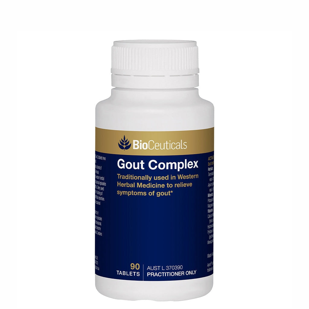 BioCeuticals Gout Complex Supplement - Natural Joint Pain Relief & Uric Acid Support for Gout Sufferers - Supports Healthy Joint Mobility & Comfort (60 Capsules) - Ideal for Arthritis & Gout Management at Home or Work