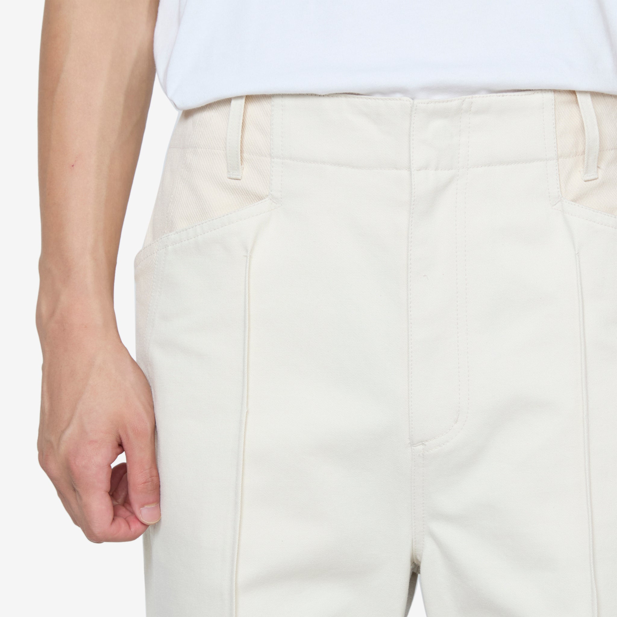 Ep.5 06 Ivory Trousers - Women's High Waisted Casual Pants for Office, Travel & Everyday Wear