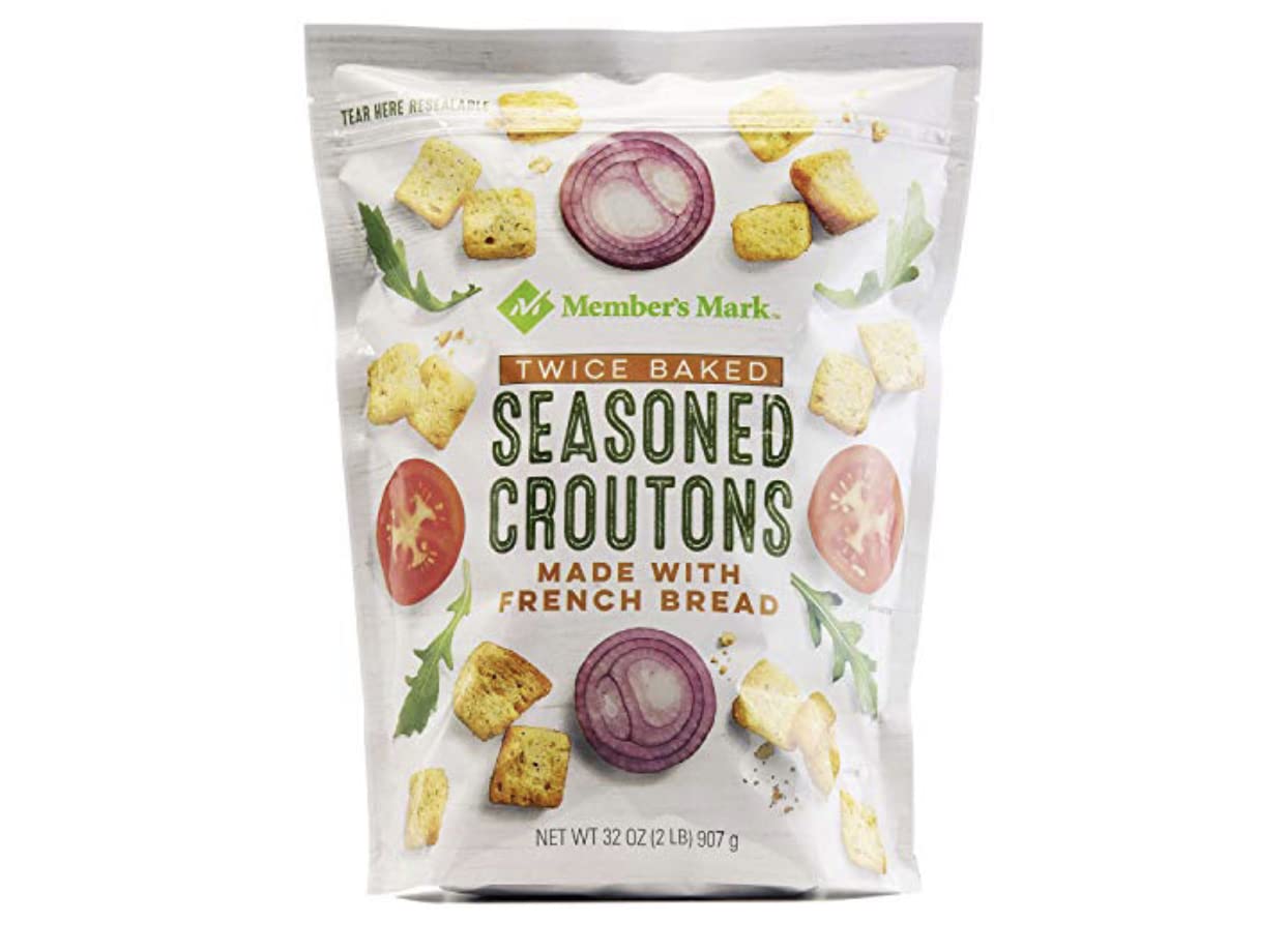 Premium PMB Seasoned Croutons - Large Cut French Bread Style (32 oz) | Perfect for Salads, Soups & Stuffing | Gluten-Free & Vegan Friendly