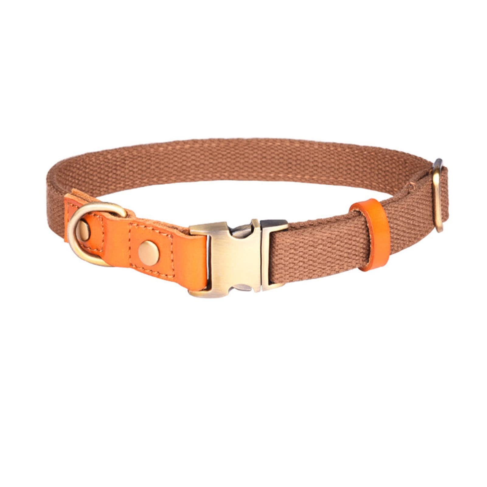 Kasituny Premium Dog Collar - Durable Polyester & Cowhide Stitched Pet Accessory for Public Use, Birthday Gift for Dogs - Perfect for Daily Walks, Training & Special Occasions