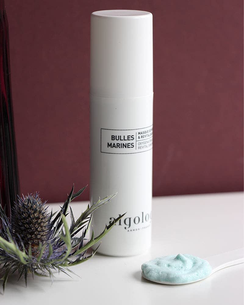 ALGOLOGIE ARMOR France Marine Bubbles Oxygenating & Revitalizing Face Mask - Hydrating & Detoxifying Skincare for Dry & Dull Skin - Perfect for Spa Days & At-Home Self Care