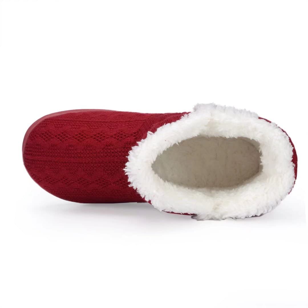 TUOBUQU Women's Cozy Fluffy Plush Bootie Slippers - Warm Indoor/Outdoor Winter House Shoes for Comfort & Style - Perfect for Lounging, Home Office, and Cold Weather Wear