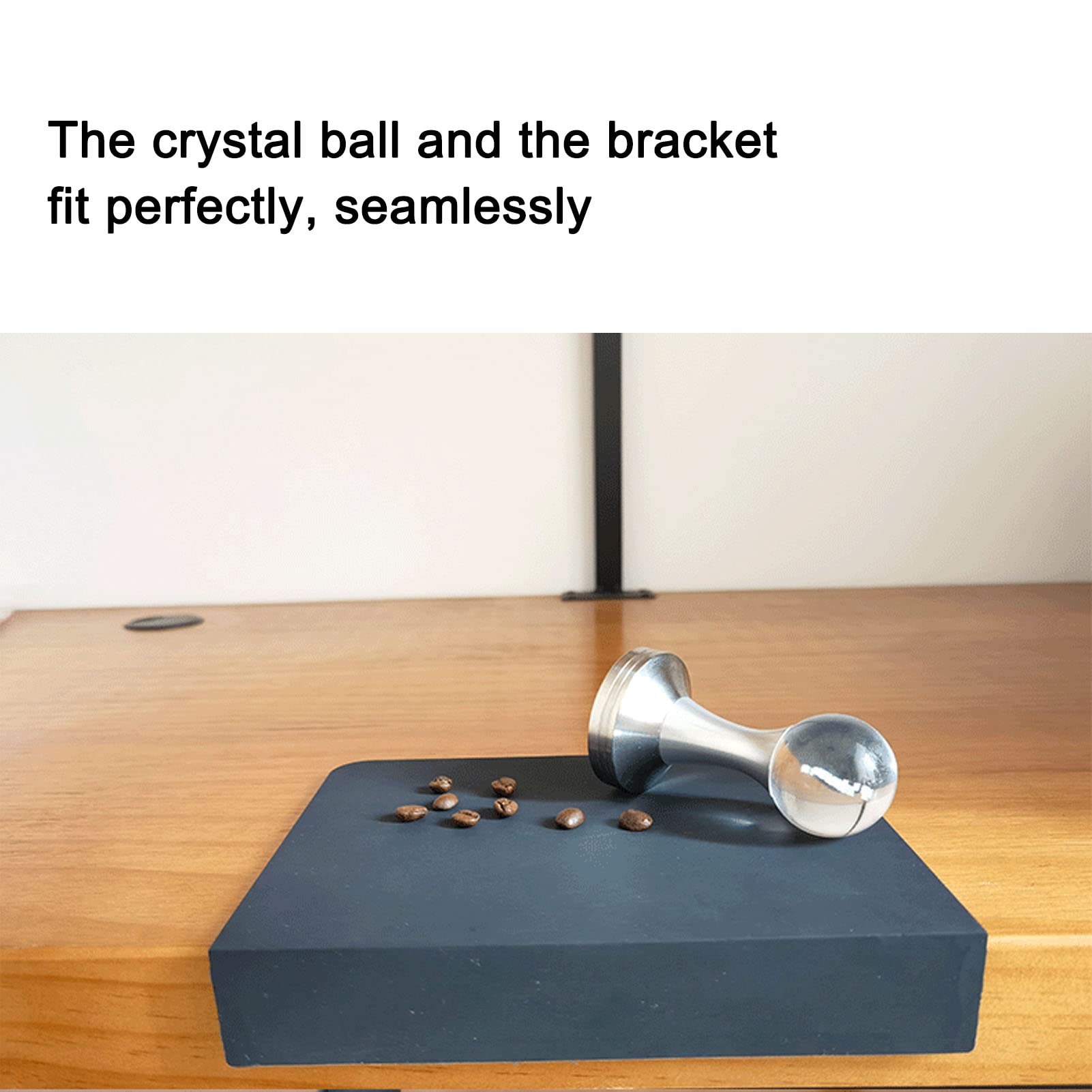 Professional Coffee Tamper - 304 Stainless Steel Base & Crystal Handle for Espresso Machines | Barista Tool for Home & Cafe Use