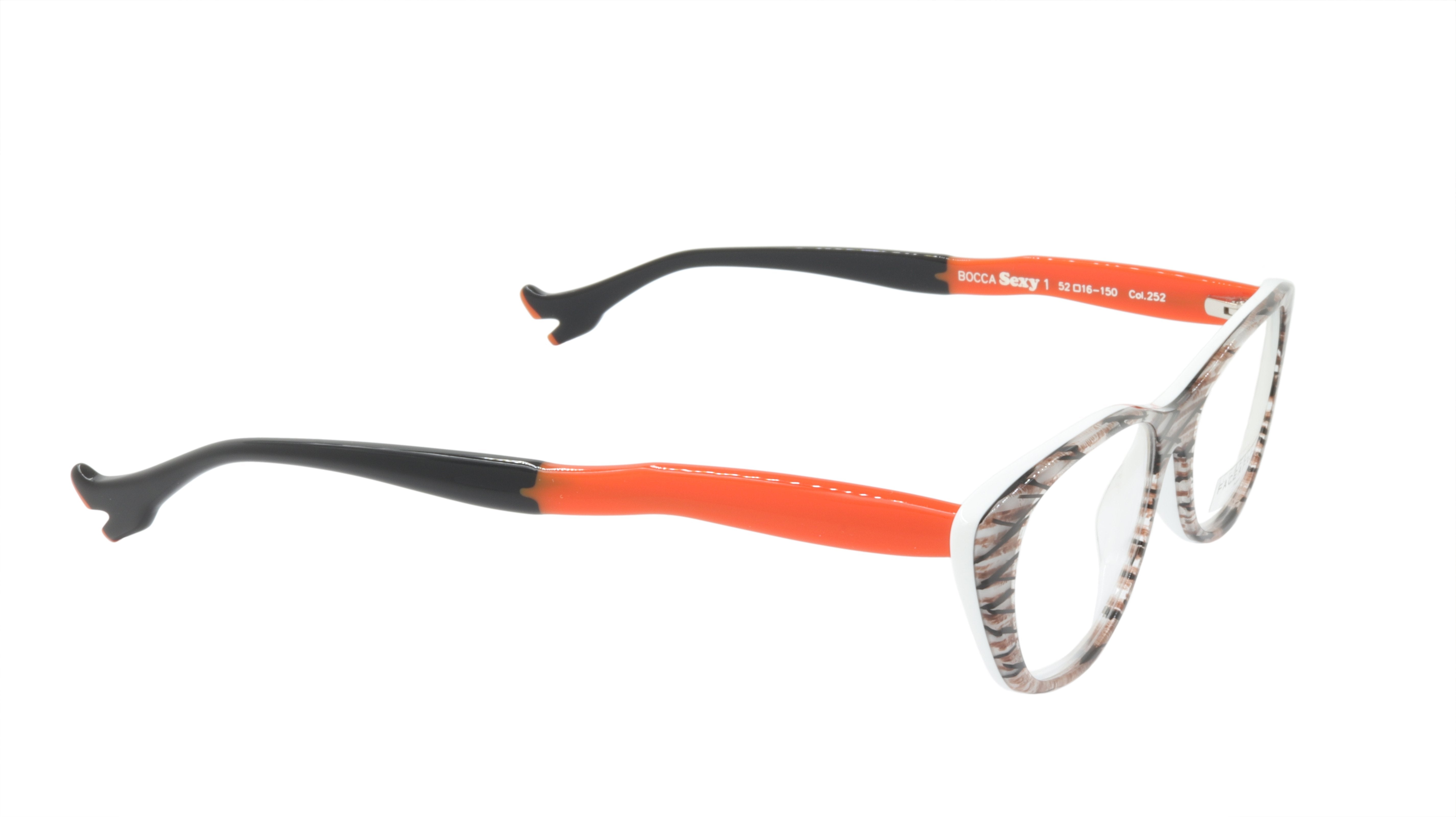 Face A Face Eyewear - Stylish Orange & White Zig Zag Pattern Sunglasses for Women & Men | Perfect for Outdoor Activities, Beach & Fashion Statements