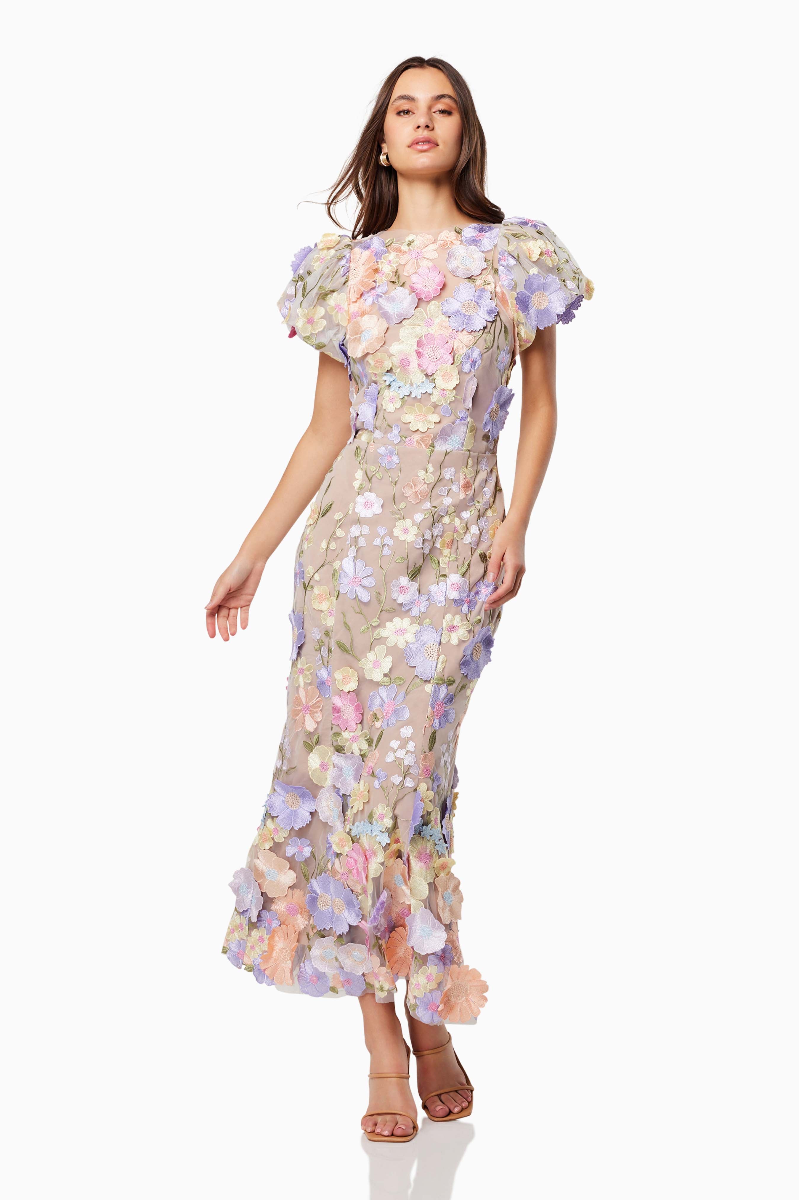 Astraea Women's Floral Summer Dress - Lightweight & Comfortable for Beach, Vacation, and Casual Wear