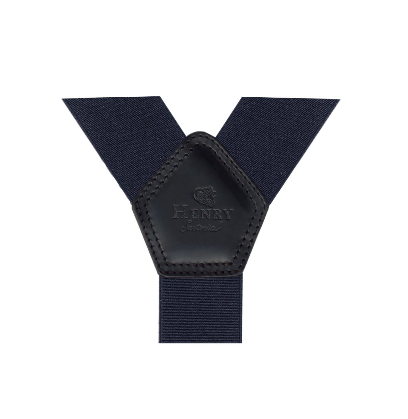 Premium HENERY SARTORIAL x LEYVA Suspenders with Adjustable Loops & Metal Clips - Navy Blue Classic Style for Formal Wear & Vintage Outfits