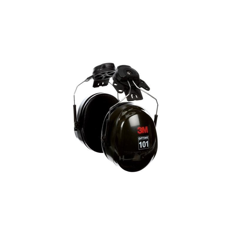 3M Peltor Optime 101 Cap Mount Earmuffs - Noise Reduction Safety Ear Protection for Shooting, Construction & Industrial Work (H7P3E) | Comfortable Hearing Protection for Outdoor Activities & Workshops